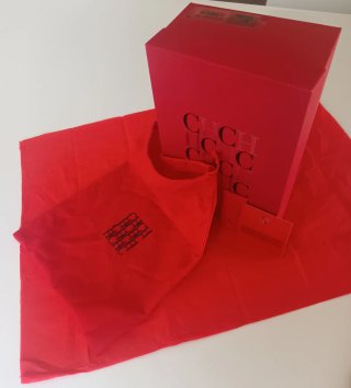 Sandalias Cuña Carolina Herrera Azul/Rojo