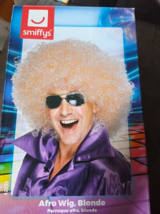 Peluca Afro Rubia Smiffy's