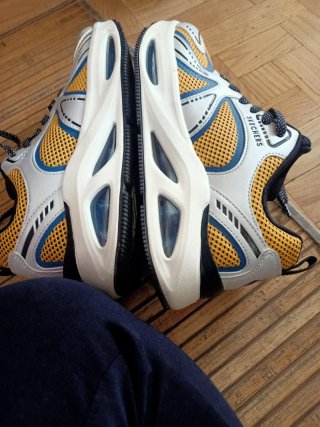 Zapatillas Skechers Azul y Amarillo