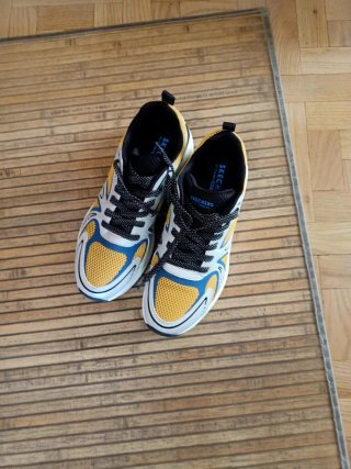 Zapatillas Skechers Azul y Amarillo