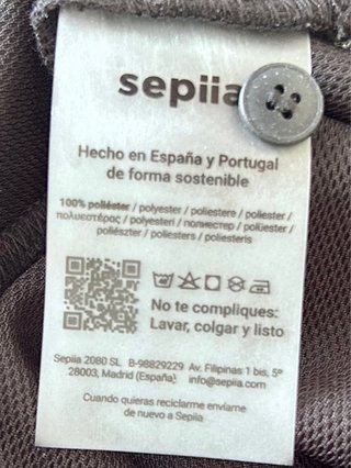 Mono negro Sepiia tallaXS. antiarrugas/antimanchas