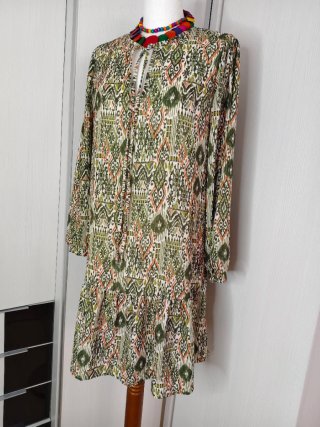 Vestido estampado fluido talla S