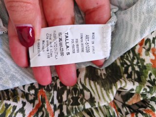 Vestido estampado fluido talla S