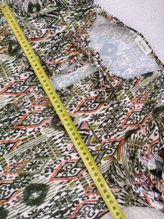 Vestido estampado fluido talla S
