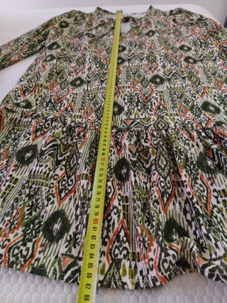 Vestido estampado fluido talla S