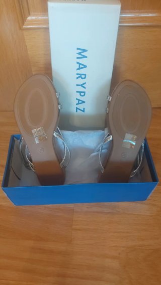 Sandalias MARYPAZ Plateadas/Strás
