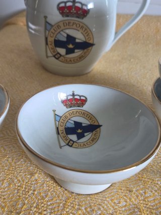 Jarra y Tazas RC Deportivo Porcelana