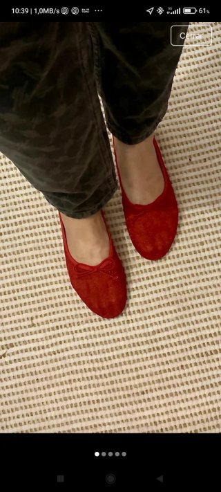 Bailarinas rojas Mango Talla 38 nuevas