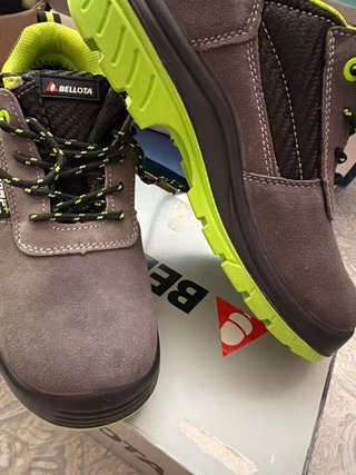 Zapatos Seguridad Bellota Talla 38 Gris/Verde