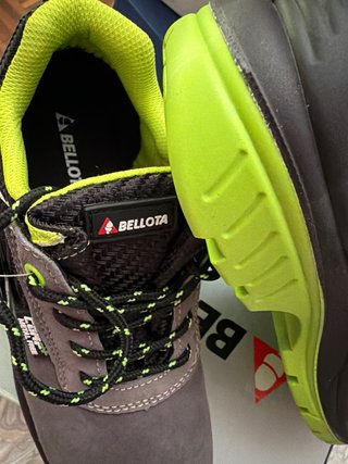 Zapatos Seguridad Bellota Talla 38 Gris/Verde