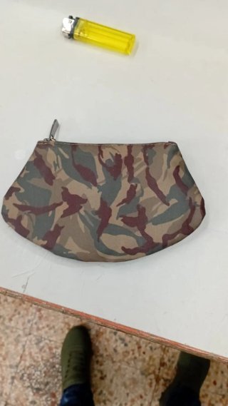 Portamonete tessuto militare