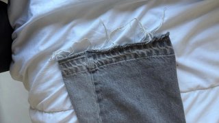 Pantalones Zara Flare Grises