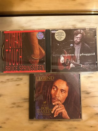 Cds de bob Marley, Bruce, Eric Clapton