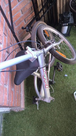 Bicicleta Plegable Plata