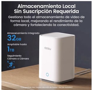 Aosu Cámara Vigilancia 2K Solar Kit Doble