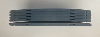 Scalextric 5 curvas powerline pista gris + Vallas
