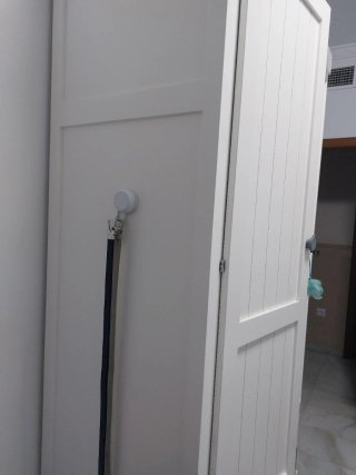 Armario infantil madera blanco y gris