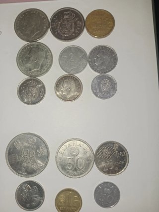15 Monedas Pesetas década 80 incluso Mundial 82 .