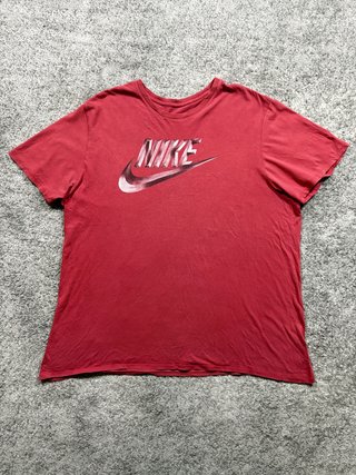 Nike camiseta roja logo 3D vintage XL