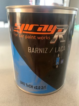 Kit Laca/barniz y catalizador coche