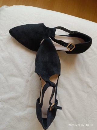 Zapatos de tacón negros para ceremonia