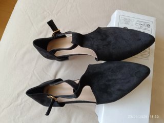 Zapatos de tacón negros para ceremonia