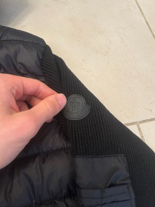 Moncler Cardigan Imbottito Nero M