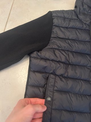 Moncler Cardigan Imbottito Nero M