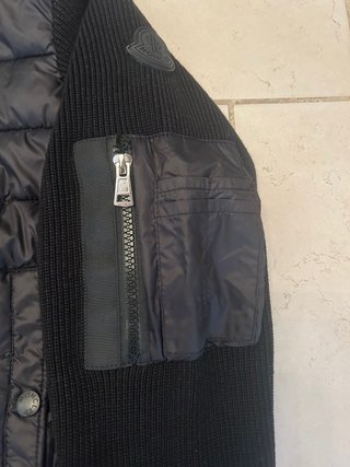 Moncler Cardigan Imbottito Nero M