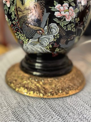 Lámpara de mesa vintage estilo quinqué