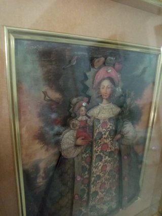Cuadro Virgen con Niño estilo Cuzqueño