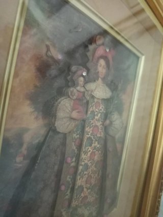 Cuadro Virgen con Niño estilo Cuzqueño