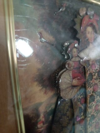 Cuadro Virgen con Niño estilo Cuzqueño