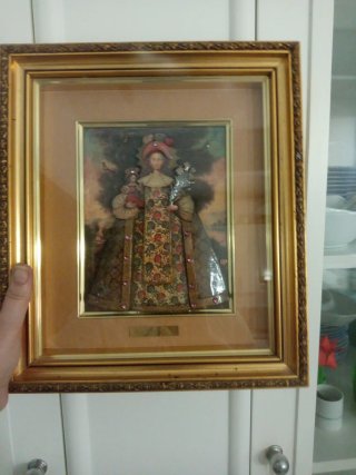 Cuadro Virgen con Niño estilo Cuzqueño