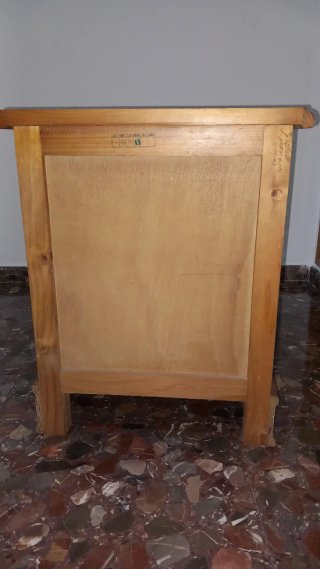 2 Mesitas Madera Maciza Tono Miel