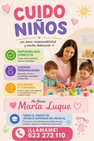 Cuidadora de niños/as