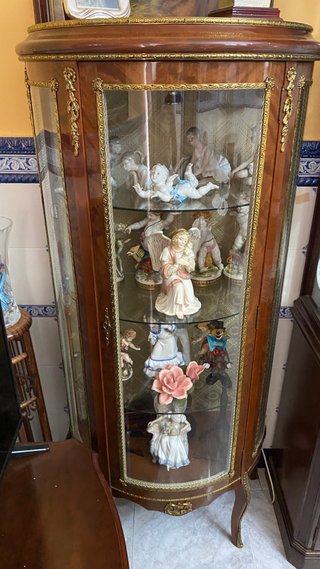 Vitrina expositor madera y cristal