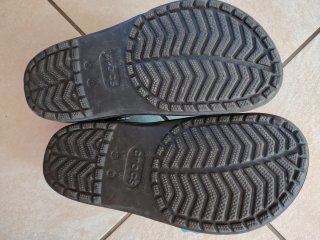 Ciabatte Crocs floreali nere multicolor originali