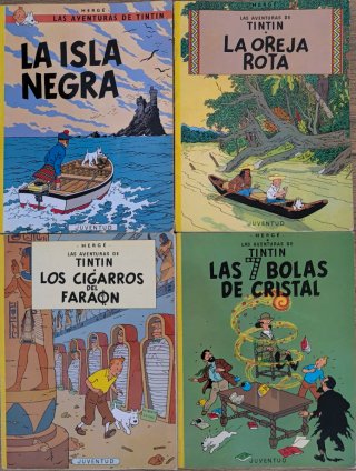 Libros: "Las aventuras de Tintín"