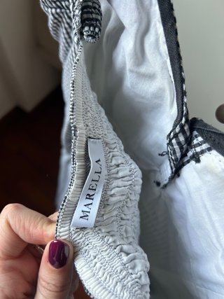 Abito Marella a quadri bianco e nero