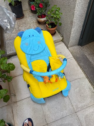 Hamaca para bebé con diseño de hipopótamo