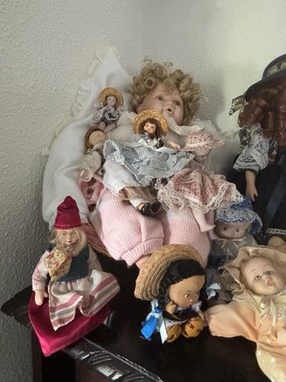 Lote de muñecas de porcelana antiguas