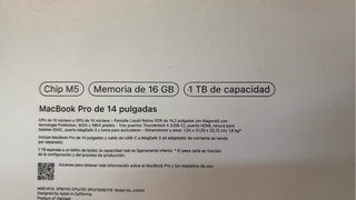 MacBook Pro 14 M5 16GB RAM 1TB SSD