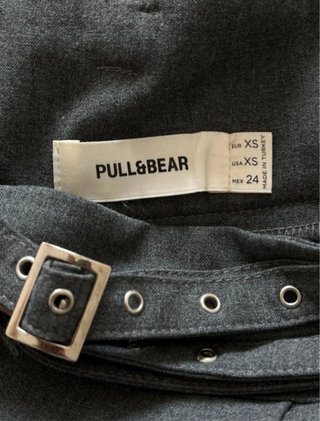 Falda tablas Pull&Bear gris Talla XS
