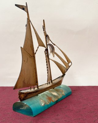 Barco Velero Decorativo Resina