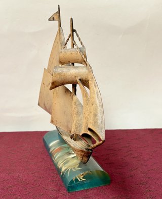 Barco Velero Decorativo Resina
