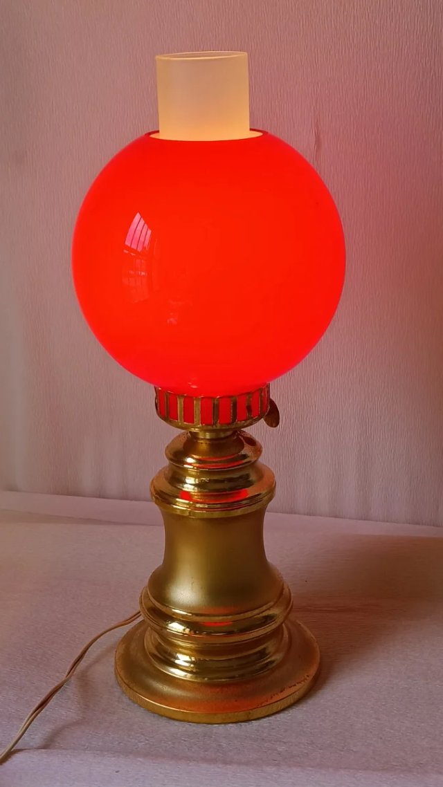 Lámpara Vintage Roja Space Age 70s