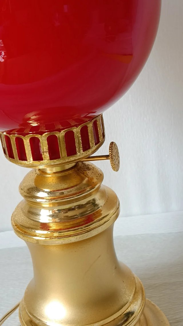 Lámpara Vintage Roja Space Age 70s