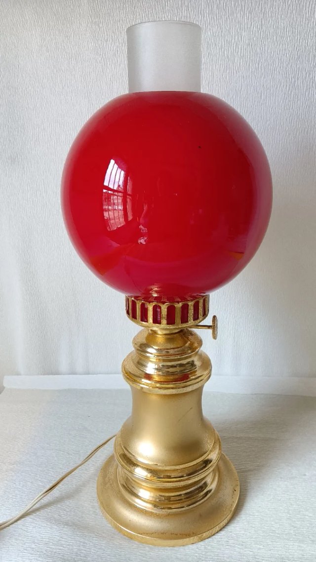 Lámpara Vintage Roja Space Age 70s