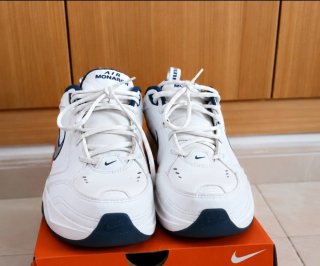 Nike Air Monarch IV Blancas y Azules